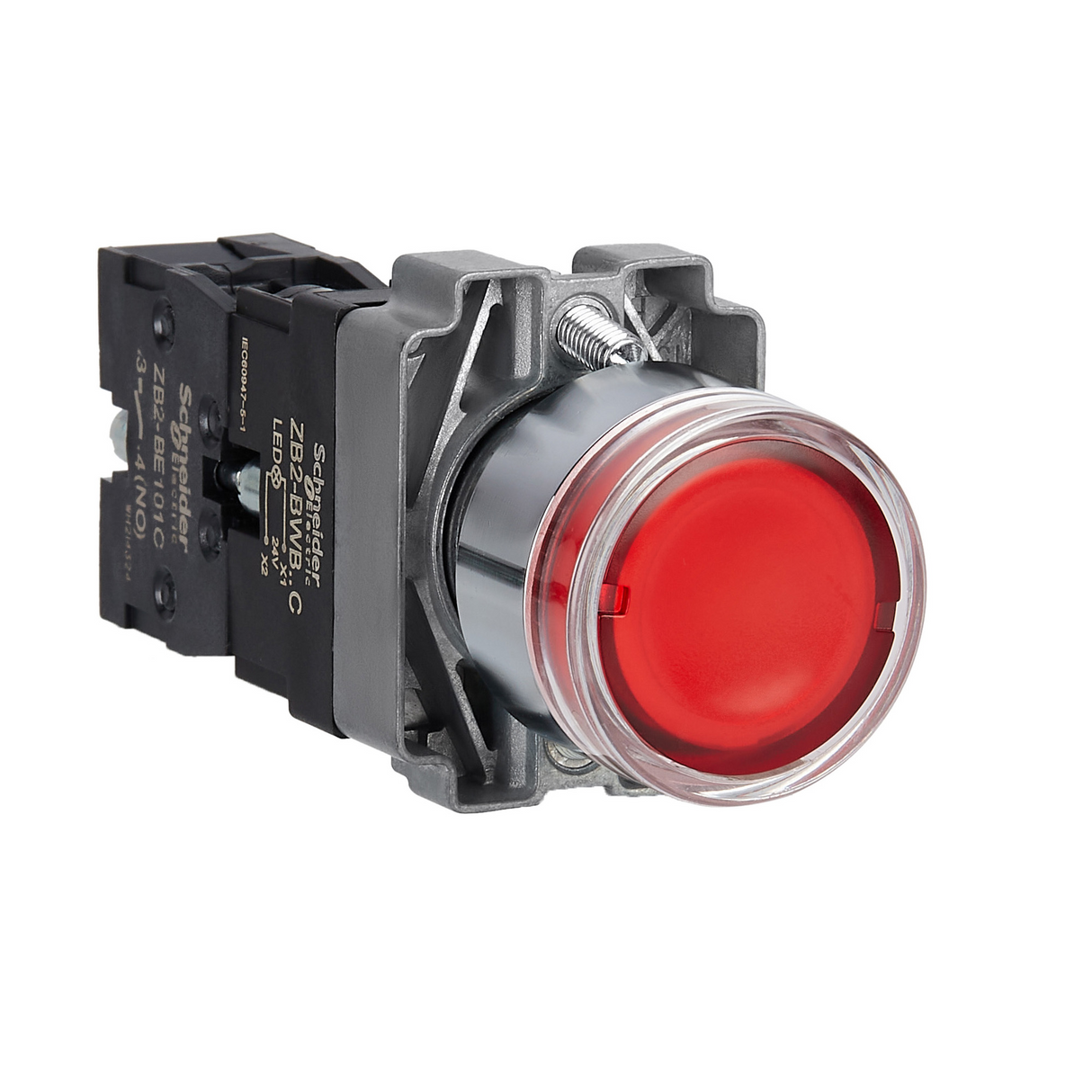 Chint Pushbutton illuminated Red 1NC 110V-230VAC IP65