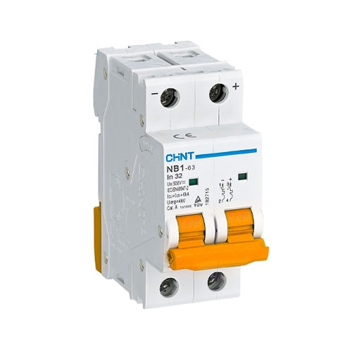 Chint 6kA 2P 50A Circuit Breaker D Curve+